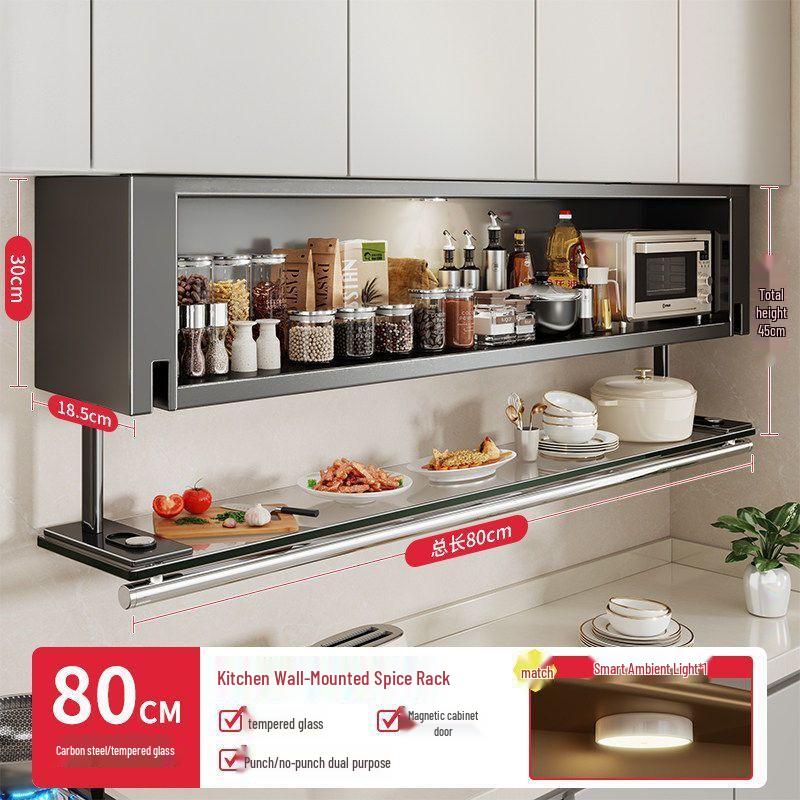 Wall-Mounted Spice Rack Organizer
