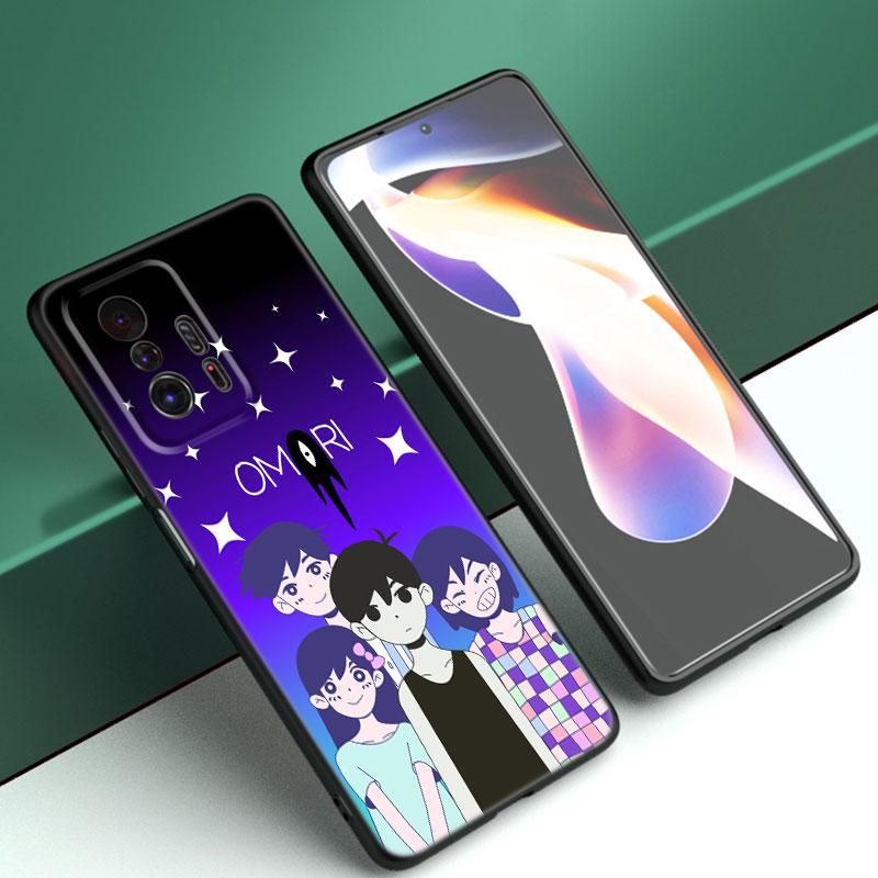 Omori Game Fanart Phone Case For Xiaomi Mi A2 8 9 SE Note 10 10T 11 12 Lite 9T 11T 12S 12T Pro A3 6X 12X Soft TPU Black Cover