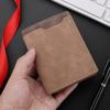 Men's Fashion Short Wallet Multi-Card Holder  Vertical PU Leather Vintage Men's Wallet