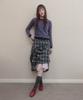 Aiiiai Pin-Up Check Layered Skirt