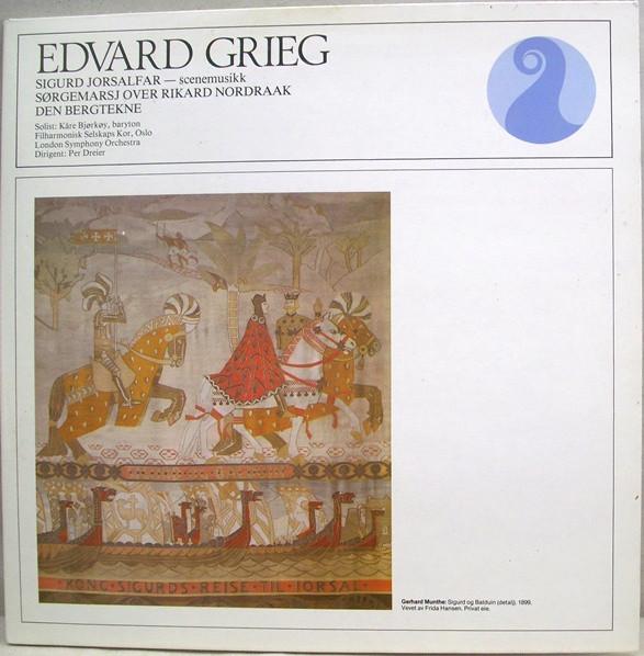 

LP Record EDVARD GRIEG Sigurd Jorsalfar Sorgemarsj Over NKF30040 Norsk Kulturrd 1980 Norway Classical Used