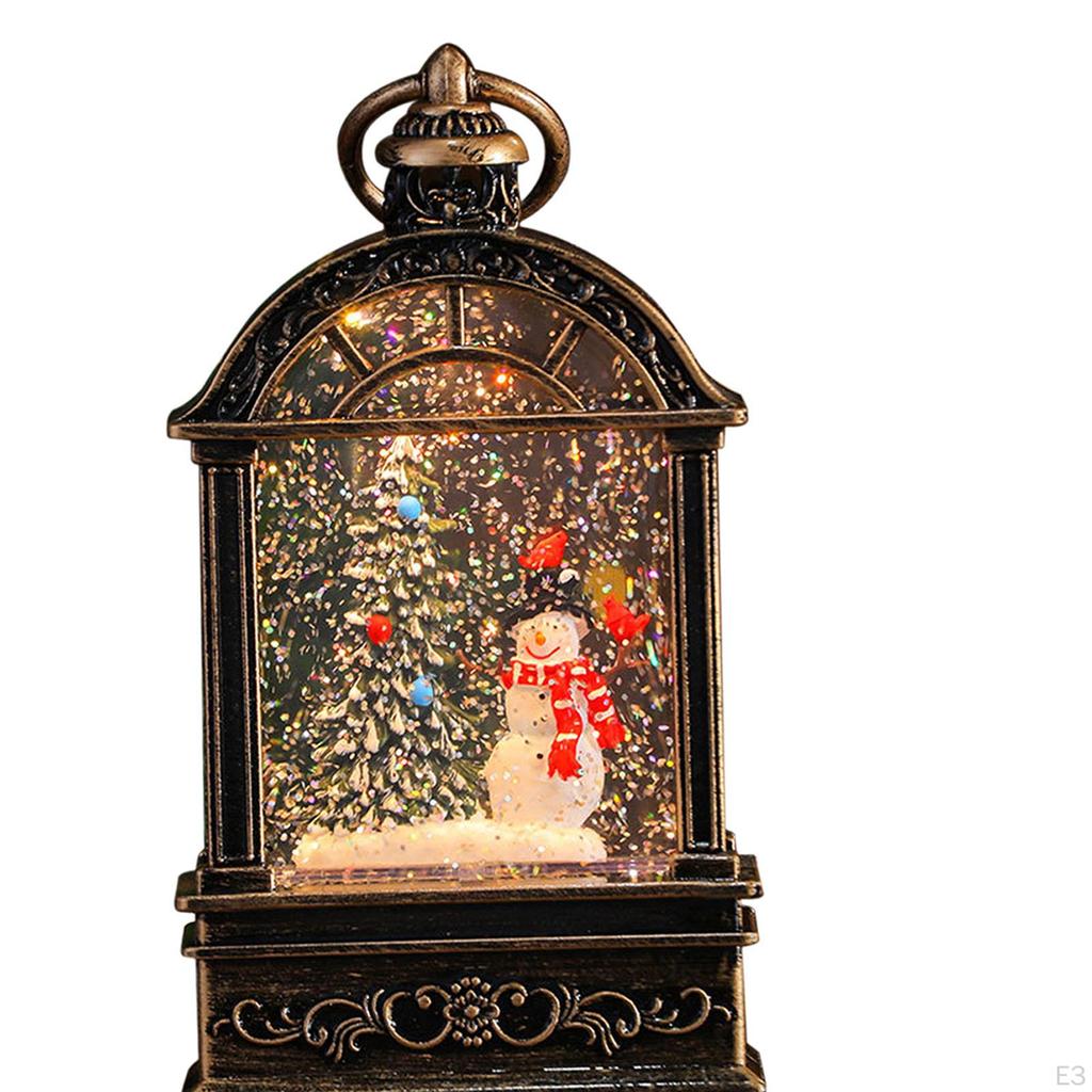 Christmas Lantern with Music, Snow Globe, Gift, Illuminated