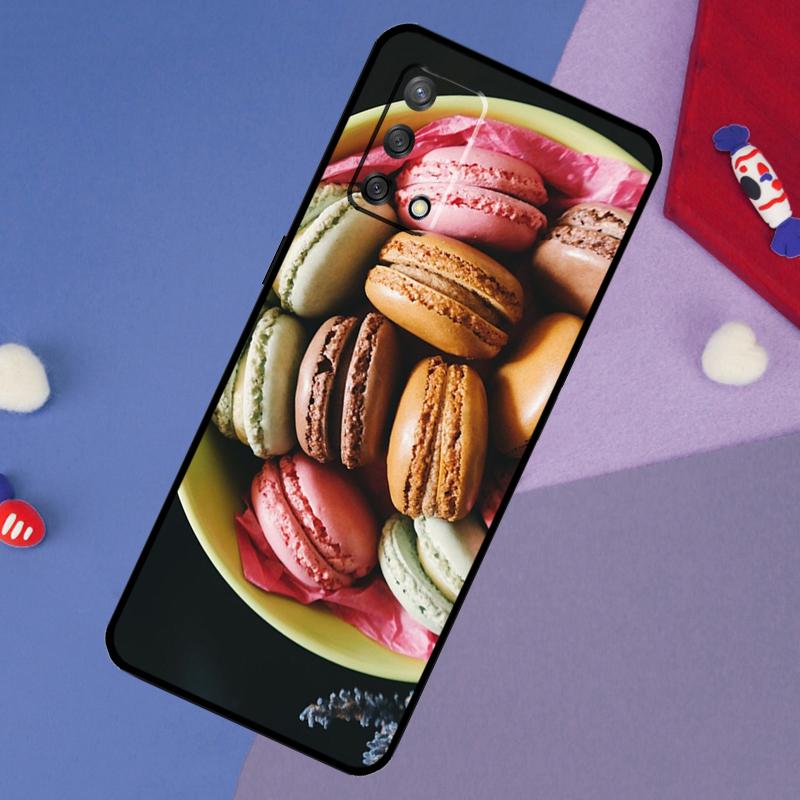 Dessert Ice Cream Macaron Food Case For Oppo A6 Pro A5 A18 A38 A58 A78 A98 A54 A74 A94 A17 A57 A80 A60 A40 A96 A76 A16 A15