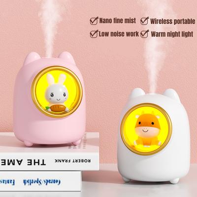 Sweet Bunny Usb Air Humidifier Wireless Electric Aroma Essential Oil Diffuser With Led Light Mini Portable Perfume Humidifiers