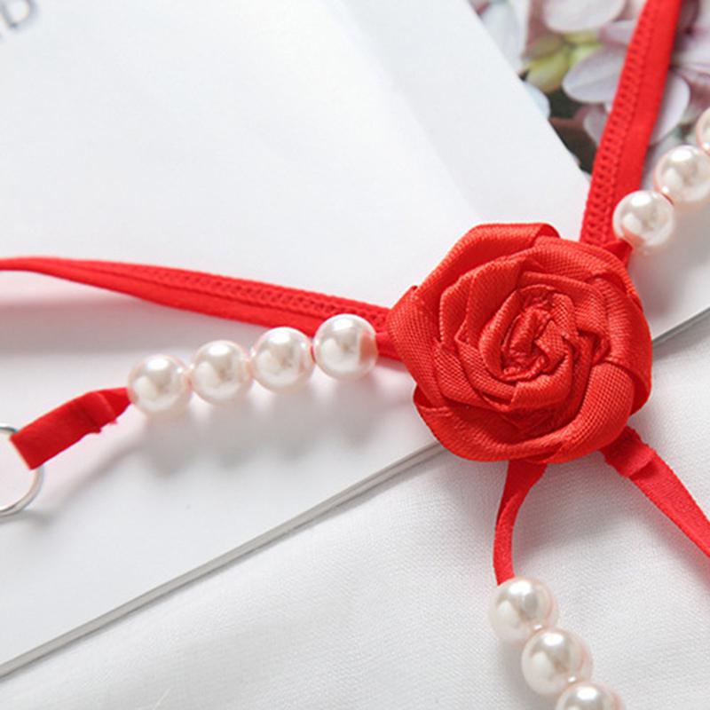 Womens Ladies Briefs Micro G-String Thongs Sexy Lingerie Underwear With Pearl