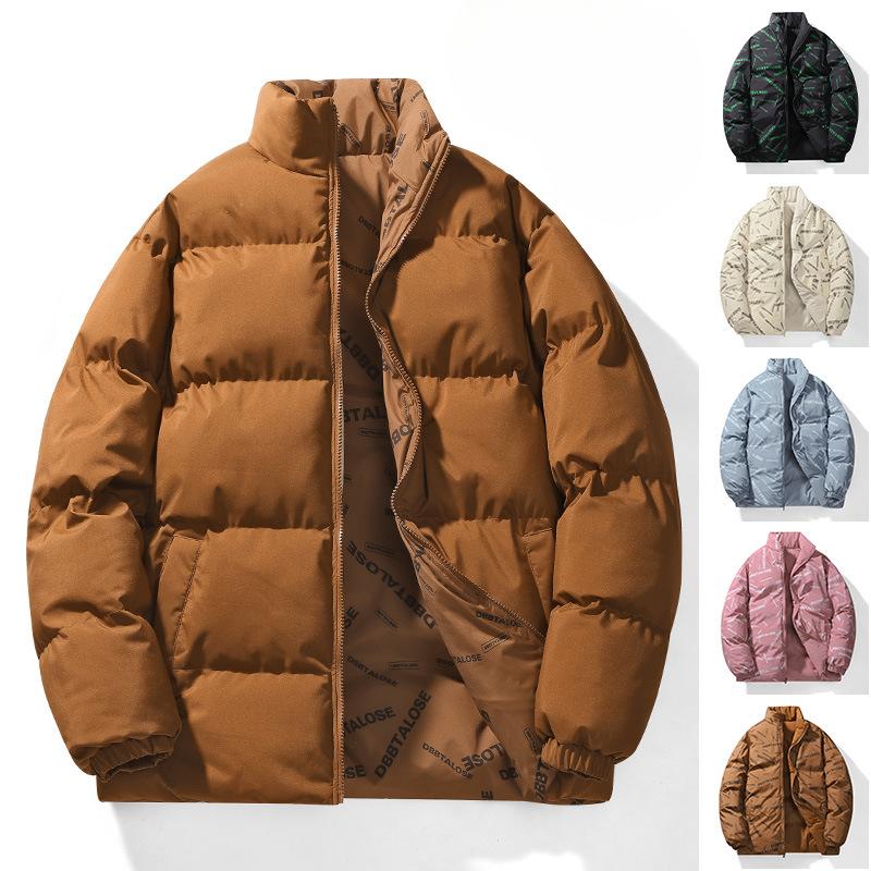 Men's Autumn and Winter Double-sided Bread Clothes, Winter Thickened Warm Couple Cotton-padded Jacket Men's Clothing