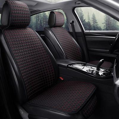 Universal Fiber Linen Car Seat Cushion - Five-Seat, Small Waist, Four Seasons Pad