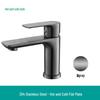 TLXT 304 Stainless Steel Hot & Cold Bathroom Basin Faucet