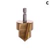 Titanium Plated Ppr Lifting Drill Water Pipe Repair Reamer Set For 4:6 ⁄ 1 Inch Water Pipe Opening Hex Shank Water Pipe Drill