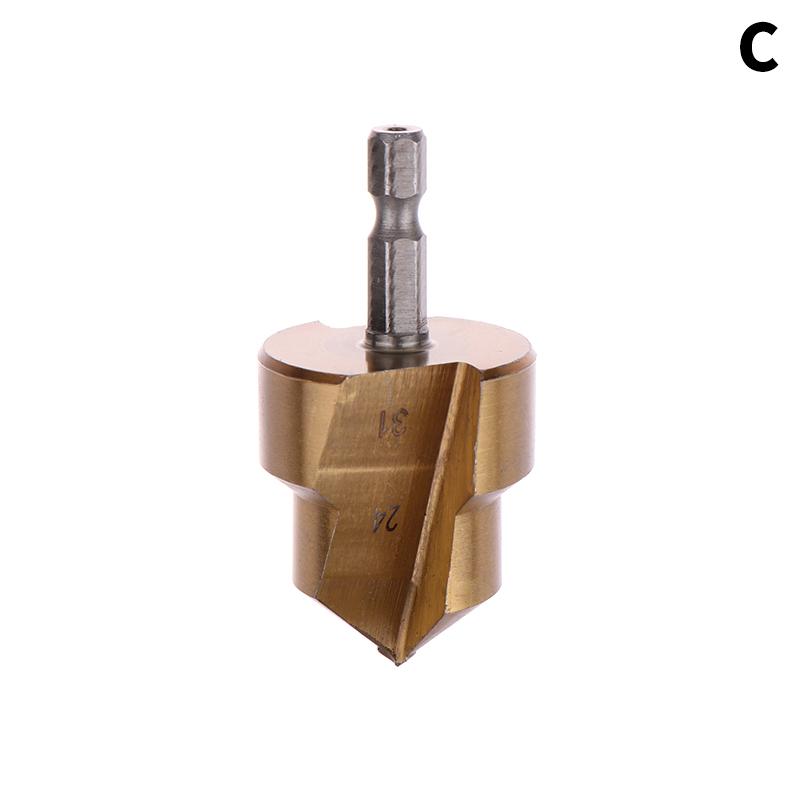 Titanium Plated Ppr Lifting Drill Water Pipe Repair Reamer Set For 4:6 ⁄ 1 Inch Water Pipe Opening Hex Shank Water Pipe Drill