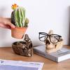 Creative Skull Glasses Holder Funny Skull Resin Sculpture Glasses Display Stand  Living Room