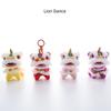 Year of Horse Lion Dance Pendant Cartoon Chinese New Year Gift Lion Dance Keychain  Small Gift