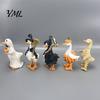 Funny Holiday Crafts Halloween Figurines Table Decor, Cute Ghost Duck Ornament, Resin Statue Festive Window Displays Figurine for Centerpiece