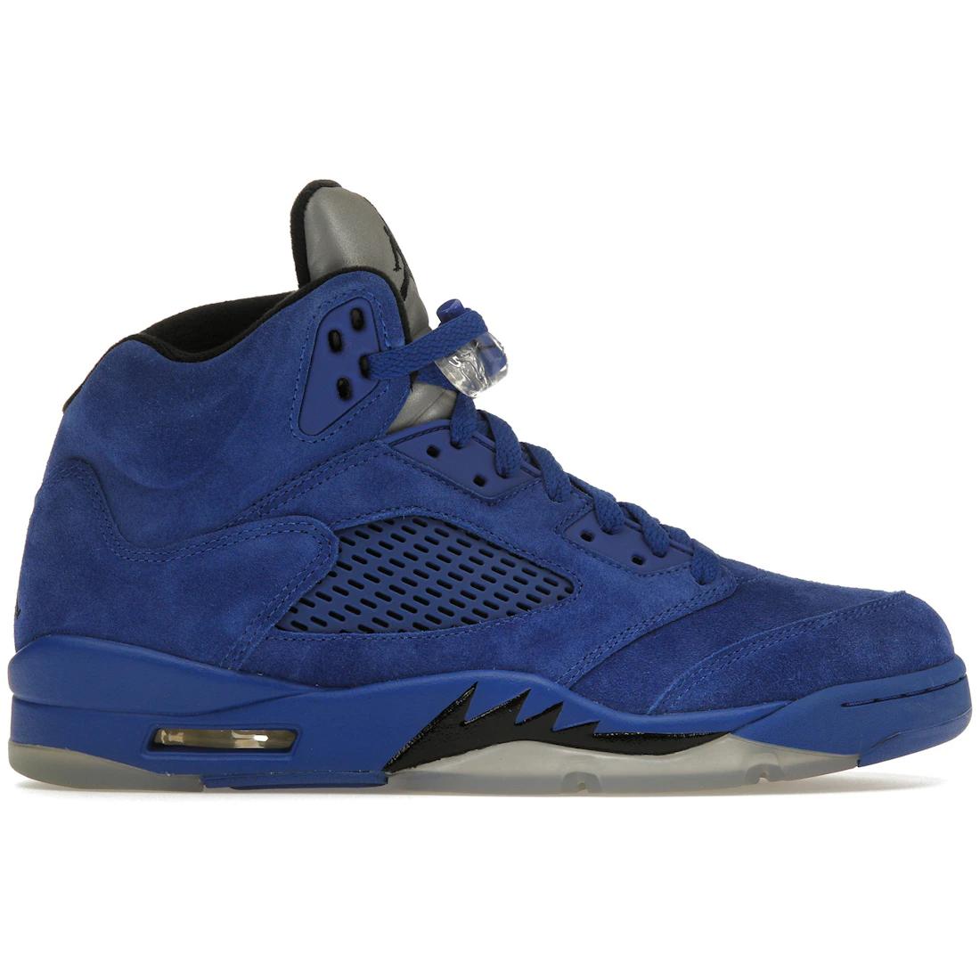 

Кроссовки Jordan 5 Retro Синяя замша(136027-401) 44