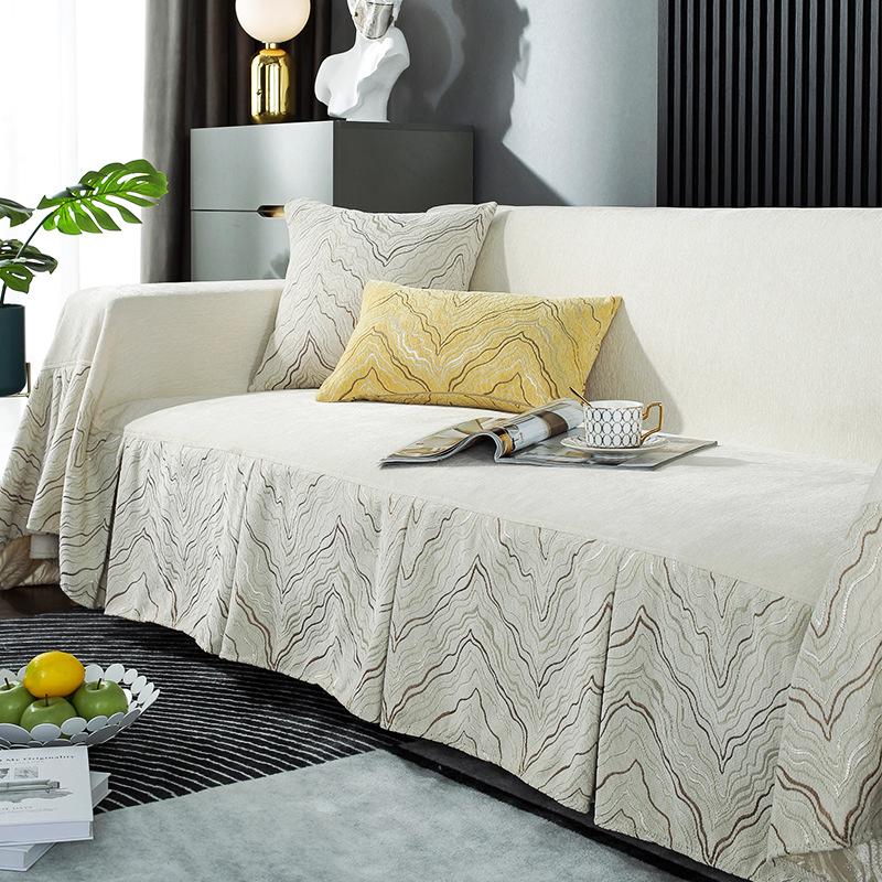 Sofa Cover Chenille Four Seasons Universal Full Bag Pad Sofa Cover Towel Affordable Luxury Style Anti-Scratching Sofa Cover Cloth