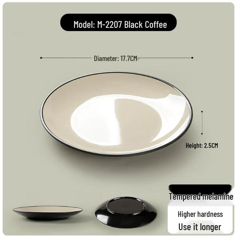 Sheci Durable Melamine Fast Food Serving Plates