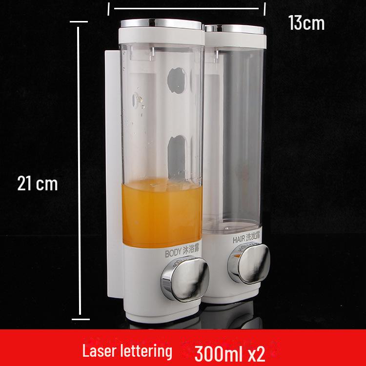 Wall-Mounted Bathroom Soap & Shampoo Dispenser