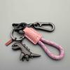 Dinosaur Charm Keychain Zinc Alloy Animal Keyring Keys Backpacks Handbags Keychain Stylish Accessories