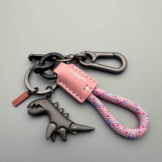 Dinosaur Charm Keychain Zinc Alloy Animal Keyring Keys Backpacks Handbags Keychain Stylish Accessories