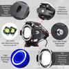 Motorcycle Headlight Fog Lights Super Bright Abgle Eyes Additional Spotlights Universal Moto Auxiliary U7 Mini LED Driving Lamp