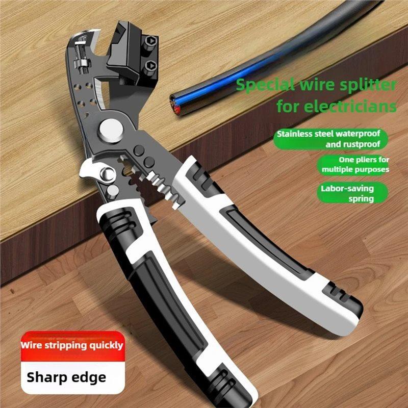 ABBP-Electrician Multifunctional Wire Stripping Pliers For Crimping, Bending, And Cutting