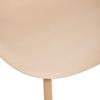 Chaise style scandinave "Ava" pieds métal imitation chêne Atmosphera