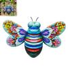 3D bee Hanging Decorations honeybee Sculpture Wall Accents Decoration Crafts Ornament for Courtyard Garden Kindergarten Lawn