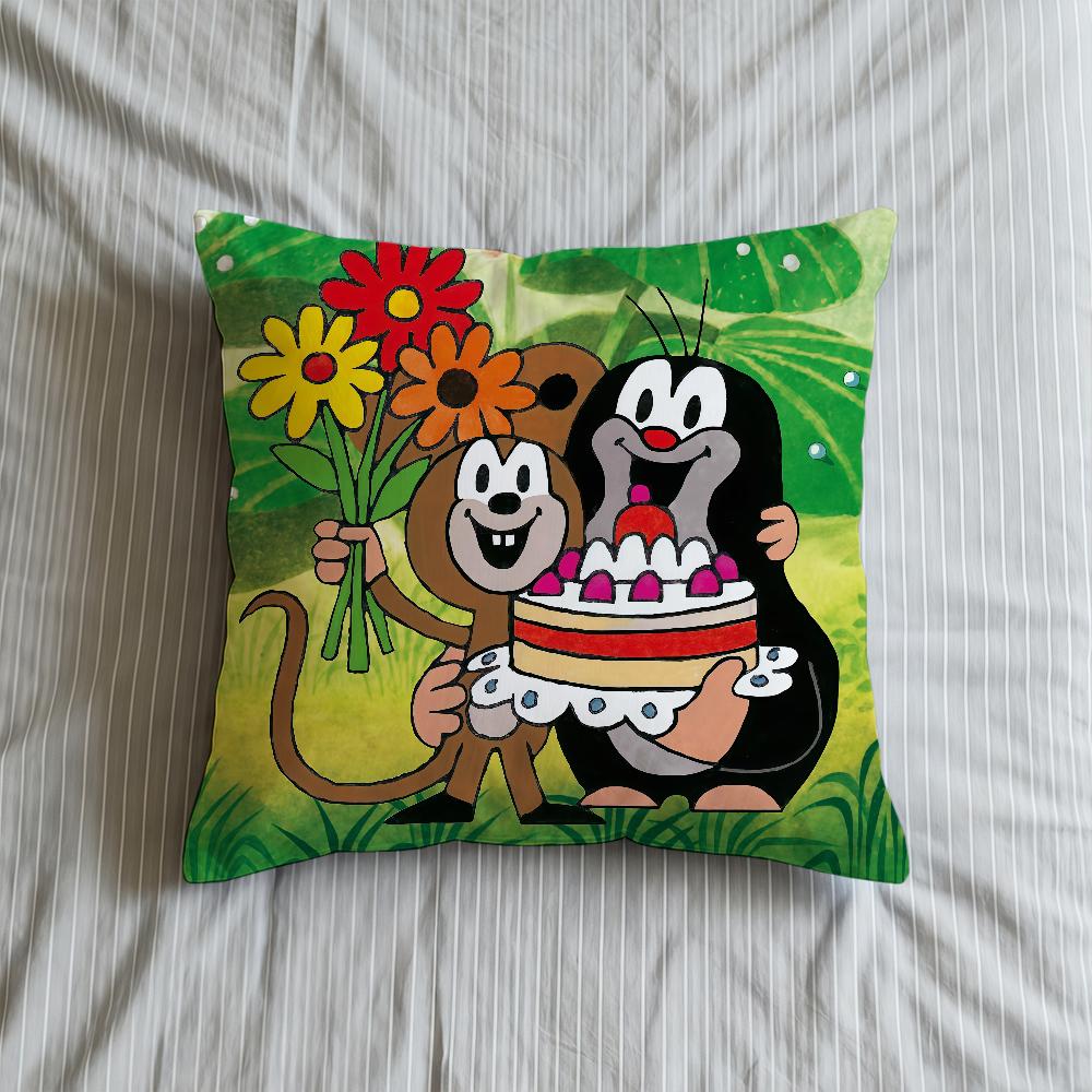 

Cushion Cover Soft Case The Little For Cute Sofa Living Mole Room Home Comfortable Art Office Decor Protective Pillow Covers 30cmx30cm