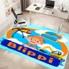 1pc Blippi Print Area Rug - Soft, Washable Non-Slip Indoor Mat, Living Room, Home Office Decorative Rug,Office Decorative