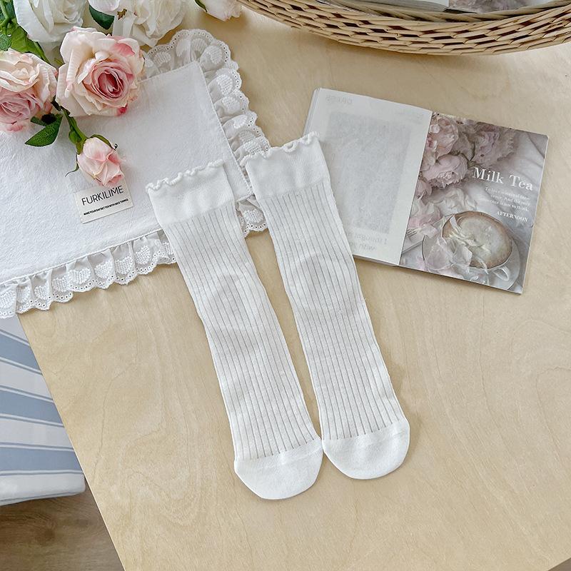 

Женская летняя тонкая модель, полые носки-гольфы с милым кружевом и бантом, без косточек 1 pair