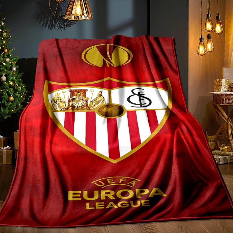 Sevi-lla Europa League Blanket Lightweight Ideal Bedding Blanket Perfect for Travel, Camping, Living Rooms, Offices, Sofas, Fan Christmas Gift