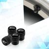 AAANK1 4pcs Metal Aluminum Alloy Car Wheel Tire Valve Air Stem Cap Dust Proof Covers For Ford Fiesta Emblem Accessories