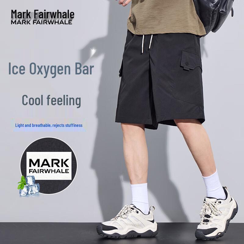 MARK FAIRWHALE Men s 2026 Ice Silk Quick-Dry Casual Sports Shorts 3XL