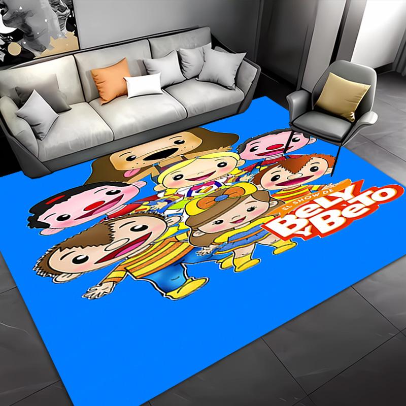 Cartoon B-Bely B-Beto -Themed Entrance Mat,Non-Slip Mat Area Rug,Room Decor,Outdoor Decor,Kitchen Rug,Doormat - Machine Washable,Easy to Clean