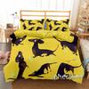 3D Dachshund Quilt Cover and Pillowcase Single Double Queen King Bedding Set