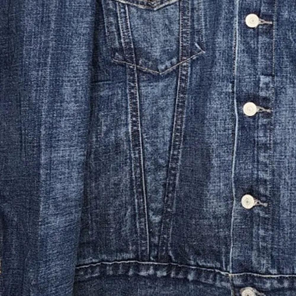 Polo Ralph Lauren Letter Pattern Printed Single-Breasted Long Sleeve Denim Jacket Men Jackets Blue 710825889-001