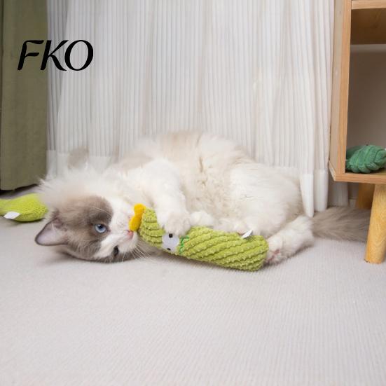 Portable Cat Toy Catnip Cactus Toy, Stuffed Chew Soft Adult Plush Kitten Kicker for Indoor Cats Biting