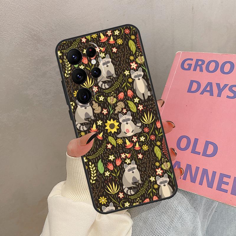 

Funny little raccoon Case For Samsung Galaxy S24 FE S21 FE S20 S22 S23 S25 Ultra S9 S10 Plus S25 FE Cover Coque Galaxy S21Ultra