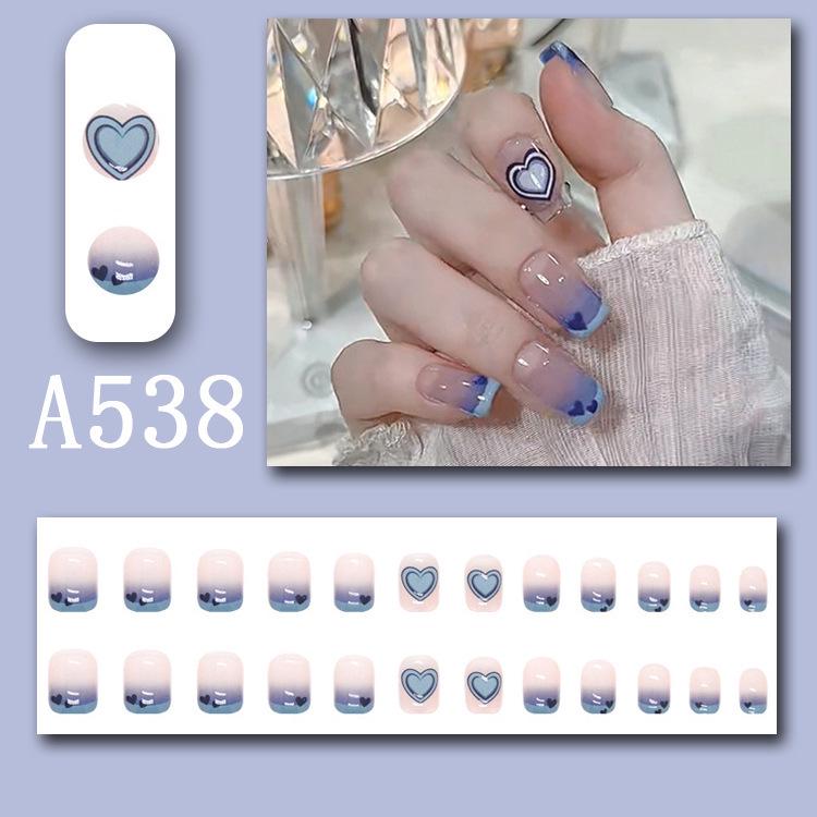 Summer Fresh French Line Cool Style Detachable Nail Art Tips