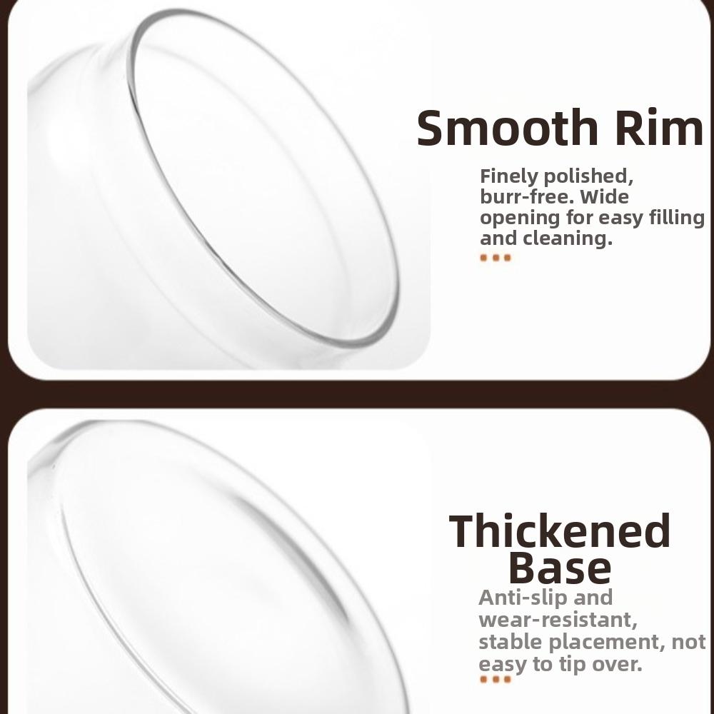 Airtight Lid Coffee Bean Storage Jar Glass Material Freshness Preservation Jar  for Coffee Storage