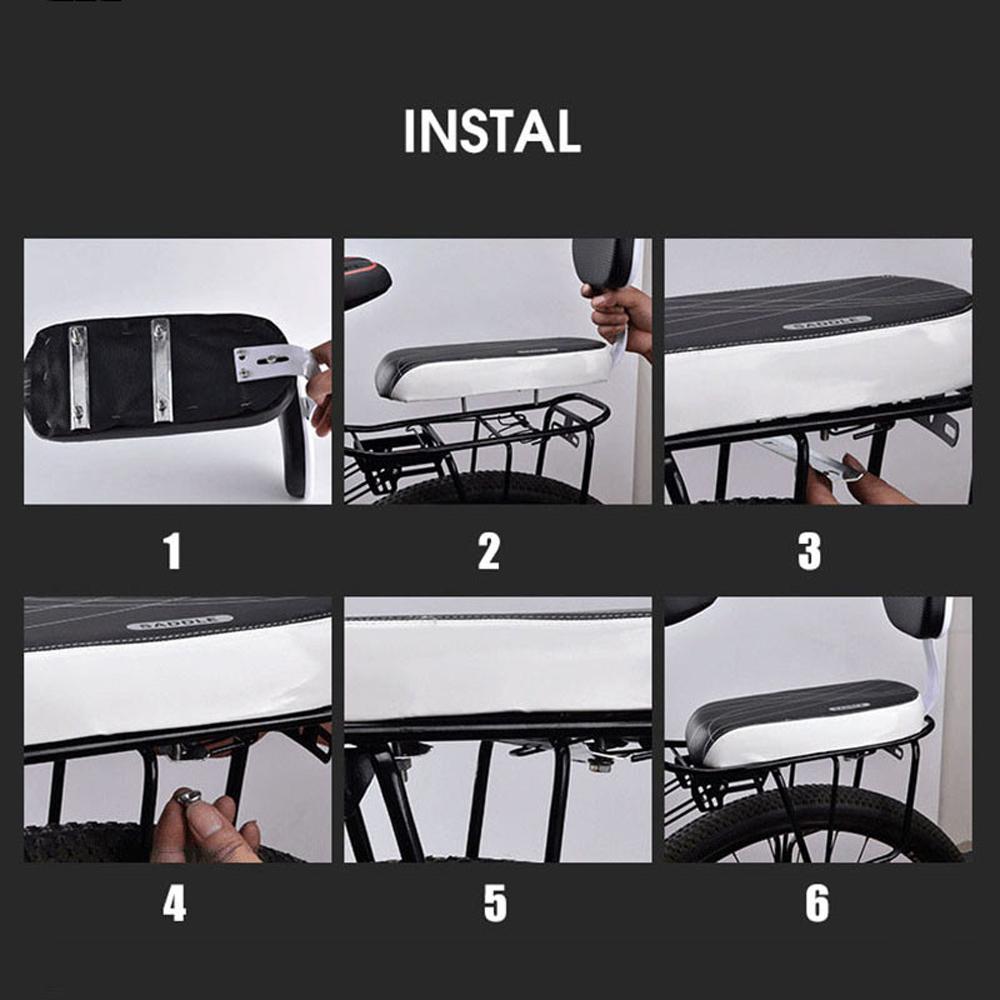 Rest Cushion Shockproof Bicycle Back Seat Bicycle Child Seat Bicycle Rear Seat Bike Back Saddle