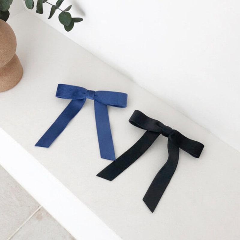 FANTASTIC PLANET classic velvet ribbon hair pin (2colors)
