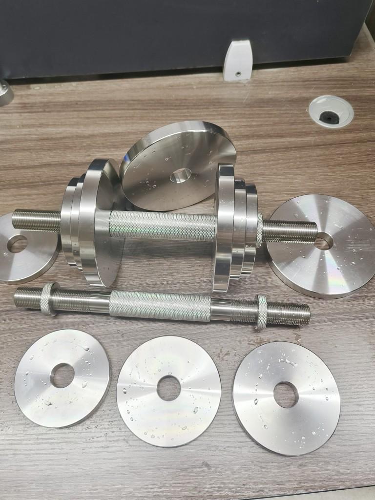 Adjustable 304 Stainless Steel Dumbbell Barbell Set for Home Fitness - Ships in 5 Days