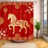 Spiral Galaxy In Deep Space With Asteroids Waterproof Shower Curtain For Cosmic Bathroom Decor