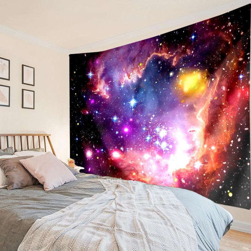 Cosmic Yin Yang Clock Tapestry Room Decoration Wall Hanging for Living Room Bedroom, dormitory, Birthday and Christmas gifts