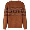 Children's Knit Sweater, Cognac, 128