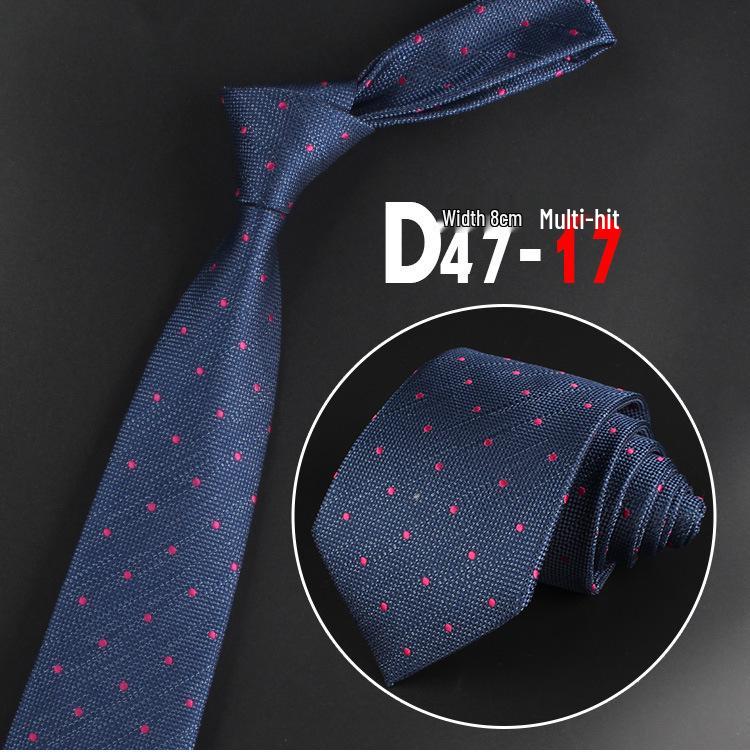 8CM Polyester Arrow-Shaped Tie for Business, Formal, Casual, and Wedding Wear