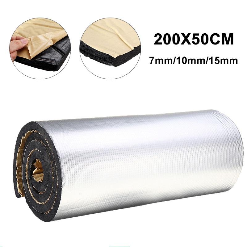 5mm Aluminum-Foil Cotton Car Sound Deadener Heat Shield Insulation Adhesive Mat 5mm Aluminum-Foil Cotton Car Sound Deadener Heat Shield Insulation Adhesive Mat