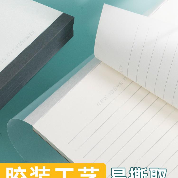 2025 Student Tear-Off Pad: B5 Blank Notebook & A4 Horizontal Line Memo Pad