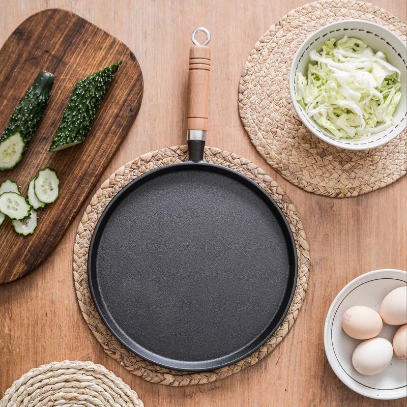 

Wutuo Thickened Cast Iron Flat Frying Pan Set